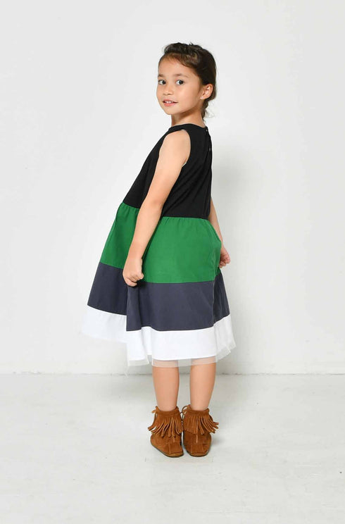 【130~150】 ローンAラインワンピース ★2124203j★キッズサイズ 子供服